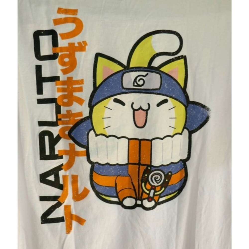 Nyaruto Naruto Shippuden Big Cat Naruto T-Shirt Size L